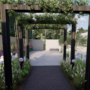 Tuinontwerp in 3D tot 100 M2