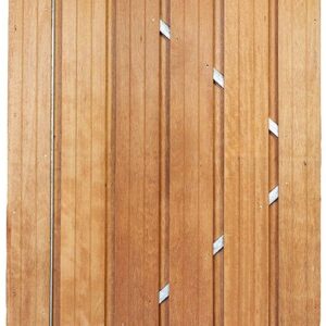 Hardhouten deur met verstelbaar stalen frame 195x100cm