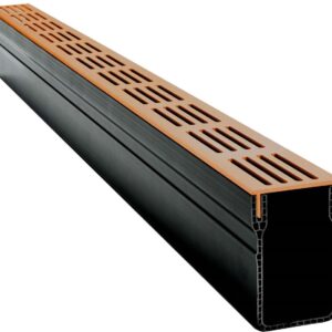 Garden Drain goot 100x6,5x10cm cortenstaal